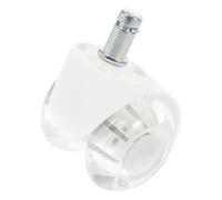 Veemoon Rueda Giratoria de 2 Pulgadas para Sillas de Oficina Rueda Doble Silenciosa de Poliuretano Transparente Resorte Duraderas para Muebles y Sillas Gaming