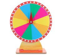 Veemoon Ruleta de Premios de Mesa Giratoria de 30 CM Juego de Rifa para Fiestas y Eventos Tablero Compacto para Actividades de Lotería y Juegos de Mesa