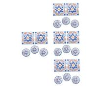 Veemoon Servilletas Desechables Hanukkah Diseño De David Para Fiestas Absorbentes Y Resistentes Para Celebraciones Judías Y Cenas Festivas 20 Piezas*4