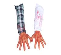 Veemoon Set De 2 Piezas De Mano Rota Sangrienta para Decoración De Halloween - Ideal para Fiestas De Terror y Casa - Accesorios De y Zombie