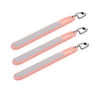 Veemoon Set De 3 Limas De Uñas y Pulidores Compactos Cadena, Tamaño Mini, Multifuncionales Para Manicura y Pedicura Profesional, Portátiles Para Mujer, Uso En Salón y Viaje