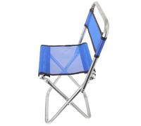 Veemoon Silla Plegable de Pesca para Adultos Ligera y Portátil, Taburete Compacto de Malla Resistente, Silla de Camping Pequeña para Exteriores y Viaje, Color Aleatorio