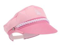 Veemoon Sombrero De Capitán Náutico Rosa 58 Cm Ajustable, Gorro De Marinero Ligero y Transpirable, Para Cosplay, Fiesta Temática y Disfraces Náuticos