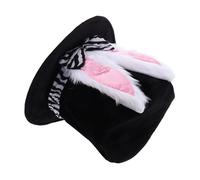 Veemoon Sombrero De Copa De Peluche Con Orejas De Conejo Para Pascua - - Ideal Para y Adultos En y Celebraciones Color Pastel