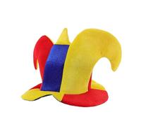 Veemoon Sombrero de Disfraz Festivo para Hombre Adulto, Diseño Vibrante de Bufón Cónico, Tejido Ligero que Mejora el Ambiente Festivo en Fiestas y Celebraciones