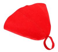 Veemoon Sombrero de Sauna de Fieltro Reutilizable Aislante y Absorbente para Damas Baños y Saunas Accesorios de Baño Prácticos y Ligeros Rojo