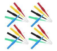 Veemoon Sonda de Prueba para Multímetro Automotriz de Precisión, Aguja Perforadora de Cables 0,7 Mm, Set 5 Unidades Colores, Accesorios para Diagnóstico Eléctrico en Entornos Industriales