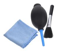 Veemoon Soplador de Aire para Lentes, Bomba Sopladora de Aire para Polvo de Silicona y Plástico, con Paño y Cepillo de Limpieza, Boquilla Larga, para Cámara Réflex y Varios Estilos