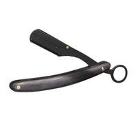 Veemoon Soporte de Cuchilla Plegable para Barbero Afeitadora Manual de Acero Inoxidable y Mango de Madera Herramienta para Perfilado de para Hombre Regalo Práctico para Cuidado Personal