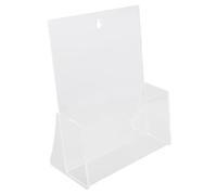 Veemoon Soporte De Exhibición De Acrílico Organizador De Folletos Bastidores De De Escritorio Expositor De Revistas Estante Porta Folletos Titular De Folletos Transparente