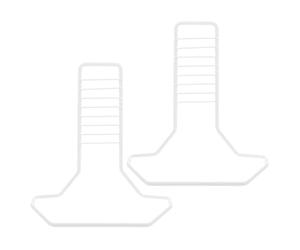 Veemoon Soporte de Hierro para Rueda Deportiva de Hámster 2 Piezas, Accesorio Resistente para Ruedas Pequeñas, Color Blanco, Adecuado para Ejercicio de Mascotas Pequeñas