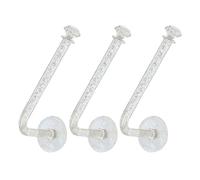 Veemoon Soporte de Pared para Coleteros 3 Piezas, Gancho Largo sin Taladro, Organizador Sencillo para Accesorios de Cabello, Expositor de Gomas Pelo Adecuado para Orden Hogar