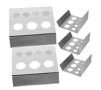 Veemoon Soporte de Pigmentos de Acero Inoxidable para Tatuaje 5 Unidades 7 Agujeros Organizador Profesional para Estudio de Tatuaje