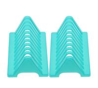 Veemoon Soporte de Secado 2 Piezas de Plástico Diseño Vertical y Antideslizante Compacto para Portaobjetos de Vidrio para Bancos de Laboratorio