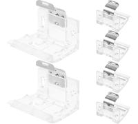 Veemoon Soporte L para Cortinas Venecianas de 25 MM 6 Piezas Accesorios de Fijación para Instalación Lateral y Resistente para Persianas Hogar y Oficina