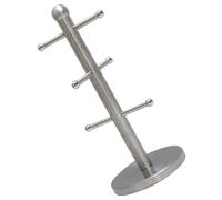 Veemoon Soporte Metálico para Tazas de Acero Inoxidable Plateado Organizador Colgante de 6 Niveles para Cocina y Hogar Compatible Tazas de Café Vasos y Copas Adecuado para Mantener