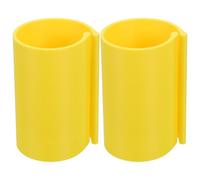 Veemoon Soporte para Lienzos Enrollados Grande Amarillo, Clip de Lona Reutilizable para Almacenamiento y Organización de Rollos de Manualidades, Abrazadera para Rollo de Pintura Anillo