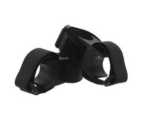 Veemoon Soporte para Linterna de Manillar de Bicicleta 22 Mm, Abrazadera Ajustable Negra 2 Piezas para Luces LED Delanteras y Traseras, Montaje Resistente para Ciclismo Nocturno y Montaña