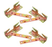 Veemoon Soporte para Marco de Cama Bisagra Invisible, Herrajes de Cama de Alta Resistencia de 2.5 Mm de Grosor, Juego de 4 Piezas, Accesorios Silenciosos para Muebles, Conector para Unión