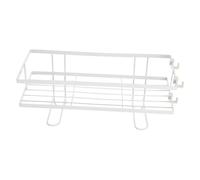 Veemoon Soporte para Papel Higiénico Estante de Almacenamiento sin Perforación Rack de Almacenamiento para Artículos Color Blanco con Adhesivos y Ganchos