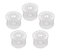 Veemoon Soporte para Pinceles de Plástico 45 Orificios, Porta Bolígrafos Circular Resistente, Organizador de Escritorio para Artistas, Oficina y Aula, 5 Piezas, Almacenamiento