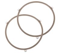 Veemoon Soporte para Plato Giratorio Microondas 2 Piezas, Anillos Giratorios Blancos de 18.9 Cm, Rodillos Resistentes a Alta Temperatura para Bandeja Circular de Horno Microondas