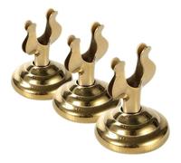 Veemoon Soporte para Tarjetas de Lugar de Mesa Pequeño de Metal Dorado en Forma de U, Portanúmeros y Porta Notas de Escritorio, Set de 3 Unidades para Eventos y Restaurantes