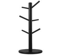 Veemoon Soporte para Títeres de Dedo de Madera Negro 1 Unidad, Organizador y Exhibidor Antiaplastamiento para Marionetas de Mano, Adecuado para Aula, Hogar y Teatro, Capacidad para 6