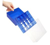 Veemoon Soporte Para Tubos De Laboratorio De Plástico Transparente, Organizador De Tubos De Centrífuga 50 Ml 16 Ranuras, Contenedor Para Congelador Adecuado Para Almacenamiento y Gestión De Muestras