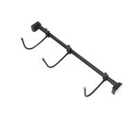 Veemoon Soporte Retráctil para Plantas Colgantes y Guirnaldas Navideñas Ajustable 80-100 CM Metal Negro Mate Resistente Gancho para Adornos Luces y Decoraciones Festivas