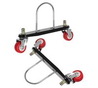 Veemoon Soporte Ruedas para Radiador Eléctrico, Base Móvil Resistente 2 Ganchos en U y 4 Ruedas Rojas para Calentador de Aceite, Kit de Patas para Electrodomésticos en Hogar y