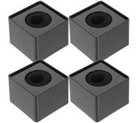 Veemoon Soportes de Micrófono para Reportaje 4 Piezas Color Negro Protección y Alta Adaptabilidad Material ABS y Esponja para Estudio y Transmisión