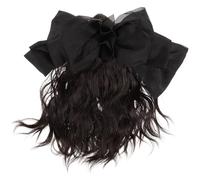 Veemoon Sujeta-cabello De Moño Falso Postizos Para Mujer Extensiones Coleta Para Cabello Fino Pinza Para Pelo Mujer