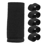 Veemoon Sujetadores Elásticos para Cinturones de Mochila, 6 Piezas de Nylon Negro, Retenedores de Correas Ajustables para Hombre, Organizador de Cinchas para Actividades al Aire Libre