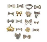 Veemoon Tachuelas Para Uñas 3d Decoración De Manicura 18 Piezas Tamaño Pequeño Aleatorio Accesorios Para Diseño De Uñas