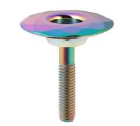 Veemoon Tapa de Auricular para Bicicleta de Aleación de Aluminio, Cubierta de Horquilla de 28,6 Mm, Accesorios Coloridos para Bicicleta de Montaña, Alta Resistencia y Peso Ligero