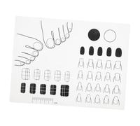 Veemoon Tapete De Silicona Para Estampar Uñas Almohadilla De Práctica Para Esmalte De Uñas Guía De Pegatinas Herramienta De Manicura Casa o Salón