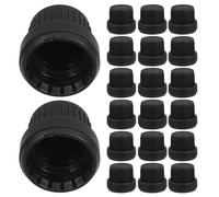 Veemoon Tapón Antirrobo para Frascos de Aceites Esenciales 18 Dientes Tapa Dispensadora de PP Duradera Paquete de 30 Unidades para Botellas de 5-100 Ml Tapa de Repuesto Sellado Seguro