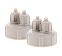 Veemoon Tapón para Botella de Co2 Casero de Plástico Resistente Juego de 2 Unidades Compatible Reactores DIY para Acuarios Sistema Hermético sin Fugas Adecuado para Plantas Acuáticas y