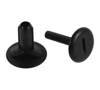 Veemoon Tapón para Correa de Pie de Tabla Paddle Surf, Accesorio Plástico Negro, Compatible Softboards, Enchufe Seguro Orificios para Cuerda, Adecuado para Deportes Acuáticos