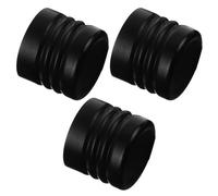 Veemoon Tapones de Aluminio Anodizado a Prueba de Fugas Rosca 18/20/24 para Frascos y Botellas Domésticas Pack de 3 Unidades Negras Compatibles Botellas de Agua y Vasos
