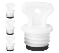 Veemoon Tapones de Goma Antigoteo para Bolsa de Agua Caliente 4 Piezas Medianas Junta Repuesto Compatible y Sellado Seguro para Terapia de Calor en Salud y Hogar