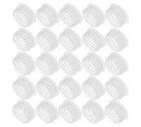 Veemoon Tapones de Plástico Herméticos para Botellas Cosméticas de 24 Mm, Orificio, 100 Unidades, Interior Reutilizable para Loción, Tapa de Viaje a Prueba de Fugas, Accesorios