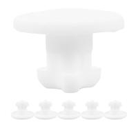 Veemoon Tapones de Silicona Herméticos para Fiambrera 6 Piezas, Válvula de Ventilación Flexible Blanca para Caja Bento, Repuesto para Orificio de Aire, Accesorio Reutilizable