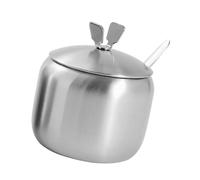 Veemoon Tarro de Acero Inoxidable de Condimentos Asa para Almacenar Gruesa y Especias de 8,5 Cm, Recipiente Funcional en Cocina Moderna