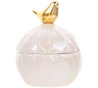 Veemoon Tarro de Cerámica Pequeño Tapa Sellada, Contenedor para Guardar Joyas y Dulces, Diseño Moderno Nórdico para Decoración del Hogar y Almacenamiento Práctico