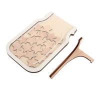 Veemoon Tarro de Recompensa de Madera Natural Estrellas Infantiles, Herramienta Educativa para Gestión del Comportamiento, Frasco de Motivación para Tareas y Premios Escolares, 1 Unidad