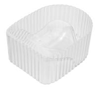 Veemoon Tazón para Manicura Transparente y Duradero para Remojo de Uñas Cuidado y Exfoliación de Cutículas Hogar y Salón para Eliminación de Esmalte y Tratamientos Nutritivos