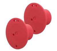 Veemoon Tees de Golf de Goma Irrompibles para Tapetes, Soporte Rojo de 2,5 Cm, Pack de 2 Unidades, Clavijas Reutilizables para Práctica en Interiores y Exteriores, Compatibles