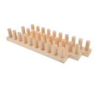 Veemoon Telar de Madera Caqui 115x7 Cm para Mantas y Bufandas de Punto Grueso, Kit de Tejido DIY para Principiantes, Suministros Artesanales Reutilizables, Marco Desmontable para